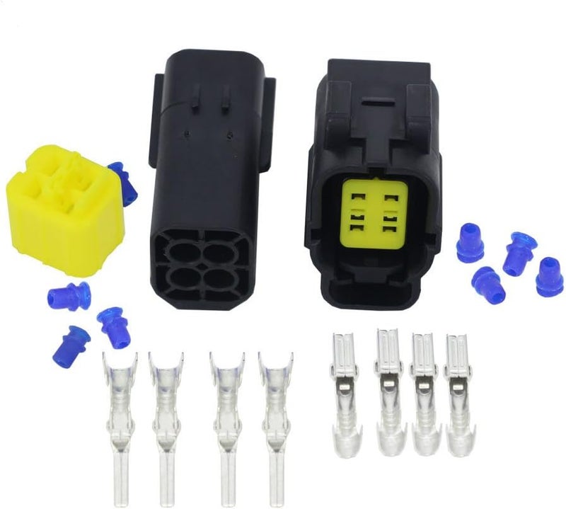 5 Sets/Kit 4 Pin 1.8mm Series Connector DJ70416Y-1.8-11/21 Waterproof Electrical Wire Connector oxygen sensor connector plug Automobile Connector 174257-2&174259-2